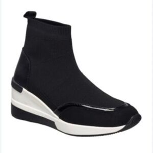 French Connection Women's Starr Slip-on Sock Wedge Sneakers, size 8.5